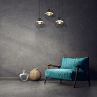 Milagro - Lampa wisząca CLIFF BLACK 3xE27