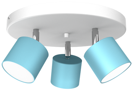 Lampa sufitowa DIXIE 3xGX53 Niebieski/Biały