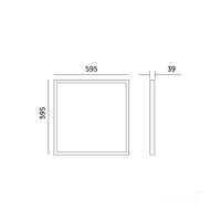 Panel LED BRISBANE 36W 60x60 4000K biały Kobi Premium
