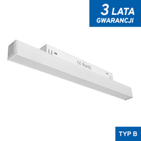 Linia Led do szyn magnetycznych biała 12W 4000K DDCX-FG300 - TYP B