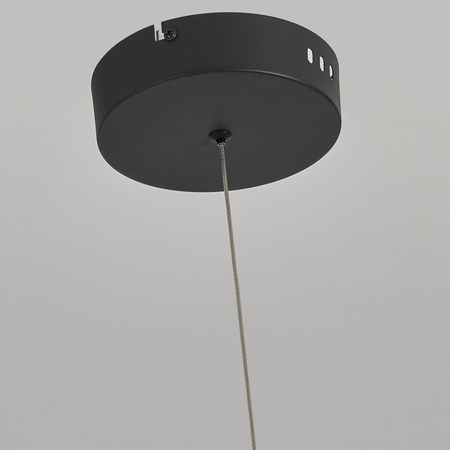 Lampa wisząca Meleca M czarna LED CCT