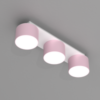 Milagro - Lampa sufitowa DIXIE Pink/White  3xGX53