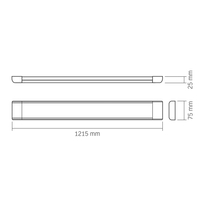 Oprawa liniowa LED Videx 50W 4000K lampa listwa