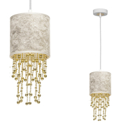 Milagro - Lampa wisząca ALMERIA WHITE/GOLD 1xE27