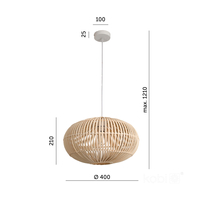 Lampa wisząca BOHO BONTI 1xE27 Kobi Design