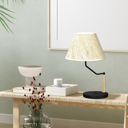 Milagro - Lampka stołowa ETNA Black 1xE27