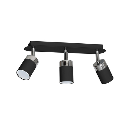 Milagro - Lampa sufitowa JOKER BLACK/CHROME 3xGU10