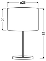 MANHATTAN LAMPA GABINETOWA 1X60W E27