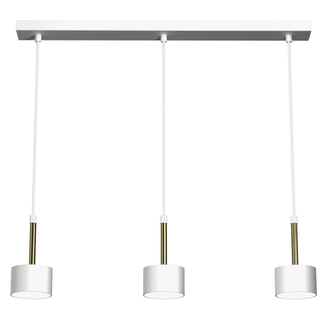 Milagro - Lampa wisząca ARENA WHITE/GOLD 3xGX53