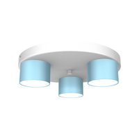 Milagro - Lampa sufitowa DIXIE Blue/White 3xGX53