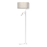 Milagro - Lampa podłogowa LINO BIEL / LEN 1xE27 + 1x mini GU10
