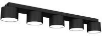 Milagro - Lampa sufitowa DIXIE Black  5xGX53