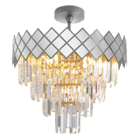Milagro - Lampa sufitowa CARISMA CHROME 9xE14