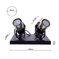 Milagro - Lampa sufitowa WILSON BLACK 4xGU10