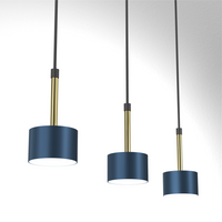 Milagro - Lampa wisząca ARENA BLUE/GOLD 3xGX53