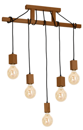 Milagro - Lampa Wisząca JACK 5xE27 Dąb