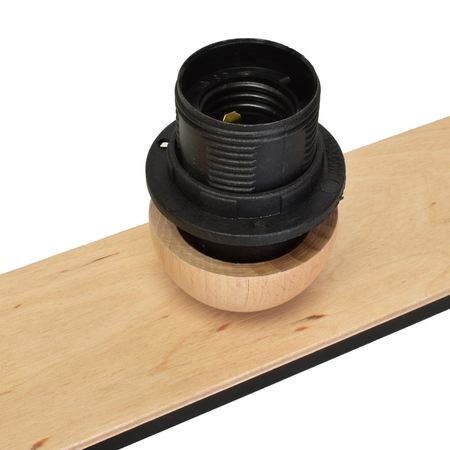 Milagro - Lampa sufitowa DAMA BLACK 3xE27