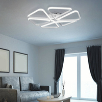 Lampa wiszące trójkąty 72W biała + Pilot