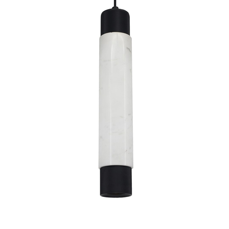 Milagro - Lampa wisząca MARBLE WHITE/BLACK 1xGU10