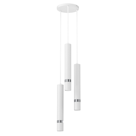 Milagro - Lampa wisząca JOKER WHITE/CHROME 3xGU10
