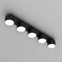 Milagro - Lampa sufitowa DIXIE Black  5xGX53