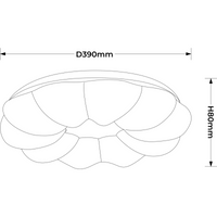 Plafon Lampa Sufitowa Ariva 40 cm Biała Złota 23W LED Barwa Neutralna 4000K