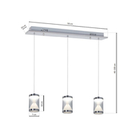 Milagro - LAMPA WISZĄCA TIEMPO 15W LED