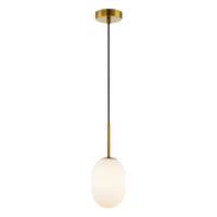 Milagro - Lampa wisząca ALIAS GOLD 1xG9 fi 120