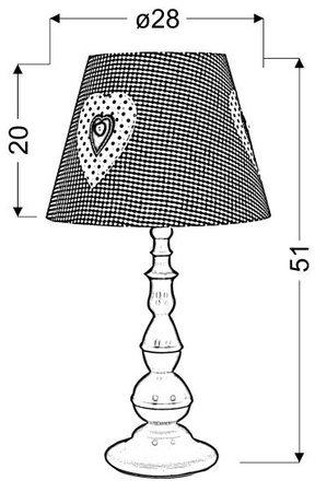 Candellux - Sweet 2 Lampa Gabinetowa 1X60W E27 Różowa