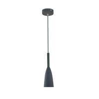 Lampa wisząca Solin 1 szara 1xE27