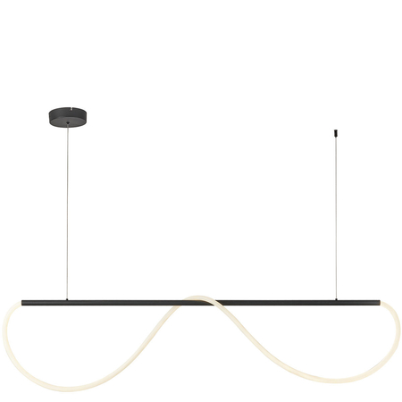 Lampa wisząca Meleca M czarna LED CCT