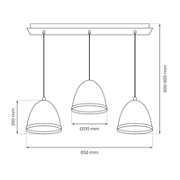 Lampa wisząca STUDIO WHITE 3xE27