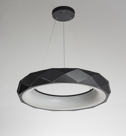 Lampa wisząca Reus czarna LED 4000K