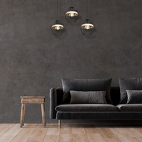 Milagro - Lampa wisząca CLIFF BLACK 3xE27