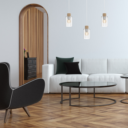 Milagro - Lampa wisząca MADERA 3xE27