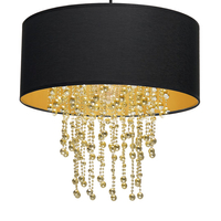 Milagro - Lampa wisząca ALMERIA BLACK/GOLD 1xE27