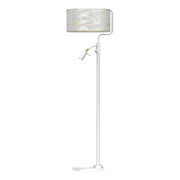 Milagro - Lampa podłogowa SENSO White/Gold 1xE27 + 1x mini GU10