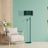 Milagro - Lampa stojąca VERDE GREEN 1xE27 + 1x mini GU10