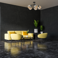 Milagro - Lampa sufitowa SOFIA AMBER 5xE27