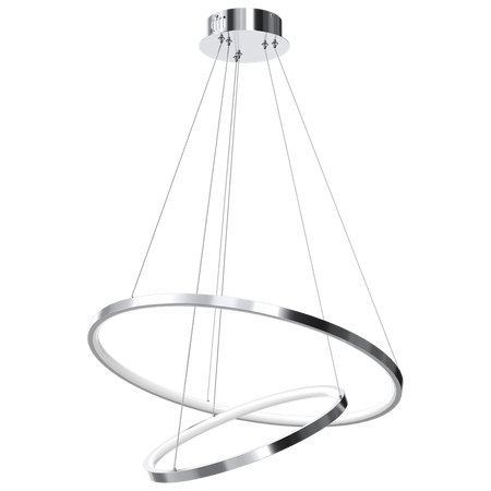 Milagro - Lampa wisząca ROTONDA CHROME 51W LED