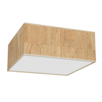 Milagro - Lampa sufitowa CORK White/Cork 3xE27