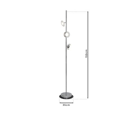 Milagro - LAMPA STOJĄCA ELLIPSE 15W LED
