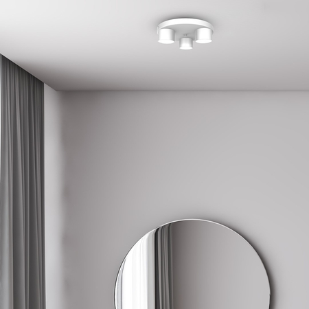 Milagro - Lampa sufitowa DIXIE White  3xGX53