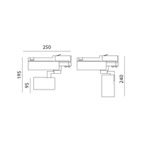 Reflektor szynowy LED  NEXTRACK NT3 35W 3000K 45° czarny Kobi Pro