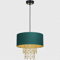 Milagro - Lampa wisząca ALMERIA GREEN/GOLD 1xE27