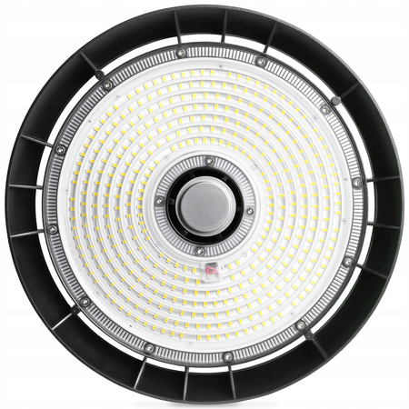 Oprawa Wisząca Przemysłowa LED High Bay 200W 5000K 36000lm czarna IP65