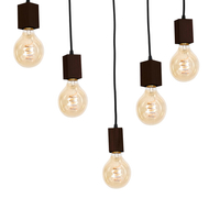 Milagro - Lampa Wisząca JACK 5xE27 Orzech