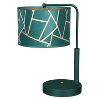 Milagro - Lampka nocna ZIGGY GREEN Gold/Bottle green  1xE27