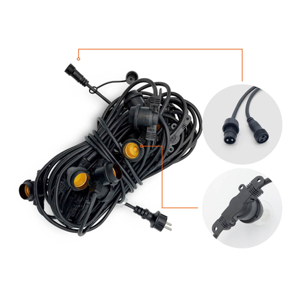 Girlanda MIMOSA 20m 20xE27 Kobi