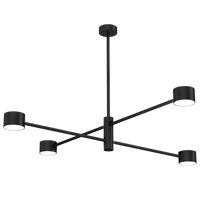 Milagro - Lampa sufitowa CROSS BLACK 4xGX53